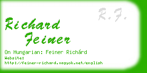 richard feiner business card