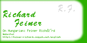 richard feiner business card